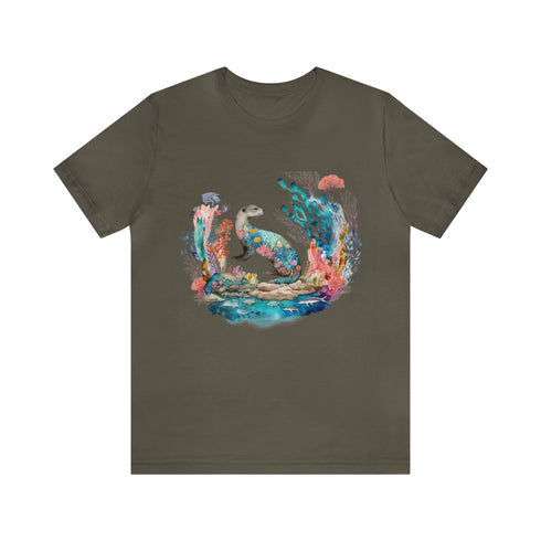 Oceanic Dreams - Short Sleeve Tee Army